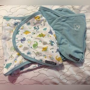 SwaddleMe Soft Blue Baby Swaddle 2 pcs